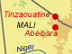 Tinzaouatine, l'«État» créé par les clandestins entre le Mali et l'Algérie.(Cartographie: SB/RFI)