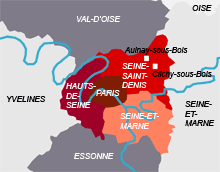 Carte de l'Ile-de-France.(Cartographie: Marc Verney/RFI)