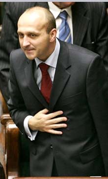 Kazimierz Marcinkiewicz a obtenu le soutien des populistes et de l'extrême droite.Photo : AFP