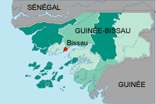 Carte de la Guinée-Bissau.(Carte: RFI)
