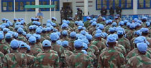 Le Conseil de sécurité de l'ONU a prolongé  le mandat des Casques bleus au Congo (Monuc). (Photo: ONU)