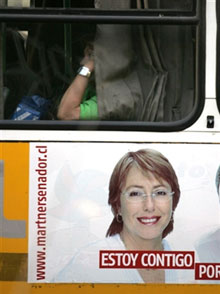 Michelle Bachelet, candidate atypique à l'élection présidentielle au Chili.(Photo : AFP)