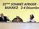 Conférence de presse finale du sommet de Bamako.(Photo: AFP)