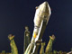 Le satellite Giove A sera lancé par la fusée Soyouz FG, le 28 décembre 2005, de la base russe de Baïkonour dans le Kazakhstan.(Photo : AFP)