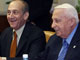 Ehud Olmert et Ariel Sharon, du parti Kadima.(Photo: AFP)