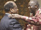 Charles Konan Banny et Laurent Gbagbo, le 5 décembre 2005.(Photo: AFP)