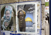Marwan Barghouti, tête de liste du Fatah, s'impose comme le rassembleur de la population palestinienne.(Photo : AFP)