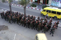 Les forces de sécurité à Gaza.(Photo : Manu Pochez/RFI)