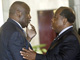 Laurent Gbagbo et Charles Konan Banny, le 23 janvier à Abidjan.(Photo: AFP)