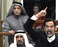 Au cours de son procès, Saddam Hussein n'avait cessé de réaffirmer sa responsabilité dans l'exécution des villageois de Doujaïl. 

		(Photo: AFP)