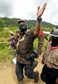 Le sous-commandant Marcos, chef de la guérilla zapatiste, s'engage une nouvelle fois à réveiller les consciences pour combattre les injustices au Mexique.(Photo : AFP)