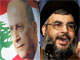 Michel Aoun et le chef du Hezbollah Hassan Nasrallah ont ensemble élaboré un texte politique.(Photo : AFP)