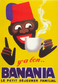 Le slogan publicitaire «<em>Y'a bon Banania</em>», lancé en 1915, a été banni par son fabricant.DR