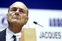 Le président français jacques Chirac, le 20 février, à New Dehli.(Photo: AFP)