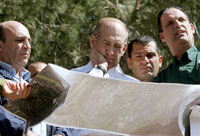 Ehud Olmert veut dessiner les frontières permanentes de l'Etat hébreu.(Photo :AFP)
