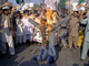 Les manifestations contre la publication des caricatures de Mahomet dans la presse occidentale se multiplient dans le monde arabo-musulman. Au Pakistan, ce jeudi 2 février, l’effigie du Premier ministre danois a été brûlée.(Photo : AFP)