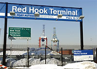 Le terminal containers de Red Hook, dans le port de New York.(Photo: AFP)
