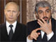 Vladimir Poutine et Khaled Mechaal.(Photo-montage : AFP/RFI)