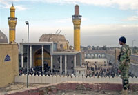 La destruction, le 22 février, du mausolée Ali Al-Hadi dite la Mosquée d'or, a déclenché une vague de manifestations et d'assassinats en Irak.(Photo : AFP)