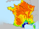 En bleu des pluies normales ou supérieures à la normale ; en orange les déficits les plus importants. 

		(Carte : www.ecologie.gouv.fr)