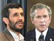 Les présidents Ahmadinejad et Bush.(Photo : AFP/RFI)