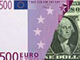 L'euro a atteint, le 29 octobre 2007, un record historique face au dollar.(Photo, montage : MV/RFI)