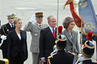 La visite du roi Juan Carlos en France&nbsp;est, selon l'Elysée, l'occasion de rendre hommage à celui qui <i> «&nbsp;incarne l'Espagne démocratique, européenne et pleinement moderne.</i>&nbsp;»(Photo : AFP)