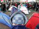 Campement de l'opposition biélorusse sur la place d'Octobre. 

		(Photo: AFP)