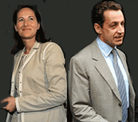 Dans le dernier sondage TNS/Sofres pour le <i>Figaro Magazine</i>, Ségolène Royal&nbsp;obtient 52% de bonnes opinions, contre 44% pour Nicolas Sarkozy.(Montage : RFI)