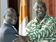 Guillaume Soro a rencontré Laurent Gbagbo peu après son arrivée à Abidjan, où il n'était pas revenu depuis octobre 2004.(Photo : AFP)