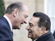 Jacques Chirac doit rencontrer Hosni Moubarak dès son arrivée en Egypte, où il effectue sa septième visite.(Photo : AFP)