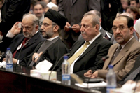 Jawad al-Maliki (à droite), le nouveau Premier ministre irakien.(Photo : AFP)