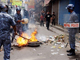 Pour la première fois les manifestations ont atteint la zone touristique de Katmandou. 

		(Photo : AFP)