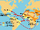 Principales routes de l'esclavage.(Cartographie: MV/RFI, source: Unesco)