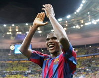 Samuel Eto'o : l'homme du match.(Photo : AFP)