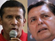 Ollanta Humala (à g.) et Alan Garcia (à dr.).(Photos: AFP)