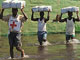 Aide humanitaire de la Croix-Rouge à Kilumbe, au nord du Katanga.(Photo: AFP)