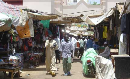 Dans le centre ville de N’Djamena.(Photo: Laurent Correau/RFI)