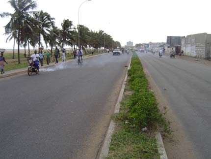 Lomé, boulevard Mono.(Photo : Carine Frenk / RFI)
