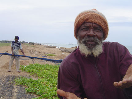 Un pêcheur de Kpémé.(Photo : Carine Frenk / RFI)