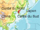 La Corée du Nord (en rouge) pourrait procéder à un nouvel essai de missile. 

		(Carte : RFI)