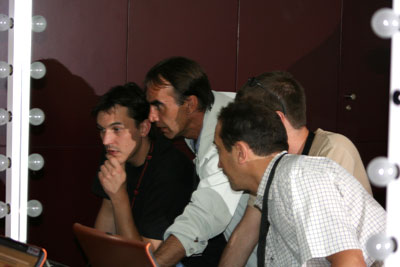 De gauche à droite :  Frédéric Lebreton, Jacques Robakowski, Nicolas Catonné et Denis Chastel. &#13;&#10;&#13;&#10;&#9;&#9;(Photo : Jean-Marc Mounier)