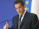 Le ministre de l'Intérieur Nicolas Sarkozy, le 08 juin 2006 à Paris, lors d'une conférence de presse sur l'évolution de la délinquance depuis 2002. 

		(Photo : AFP)