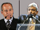 Felipe Calderon (G), le candidat de droite, et Andres Manuel Lopez Obrador celui de gauche, tous deux crient victoire à l'élection présidentielle. Les résultats officiels seront communiqués le mercredi 5 juillet.
 

		(Photo : AFP)