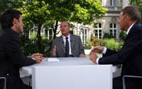 Le président Jacques Chirac : «<em>Je ne suis pas à l'heure du bilan, je suis à l'heure de l'action</em>.» 

		(Photo : AFP)