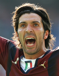 Gianluigi Buffon, le gardien italien. Forza Italia ! 

		(Photo : AFP)