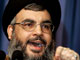 Hassan Nasrallah, le chef du Hezbollah, qui rejette l’idée d'une force internationale déployée au Liban sud. 

		(Photo : AFP)
