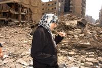 Beyrouth, banlieue sud : les destructions causées par les bombardements de l'armée israélienne ont pour objectif de démoraliser la population. 

		(Photo : AFP)