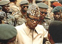 En 1971, Joseph-Désiré Mobutu devient Mobutu Sese Seko kuku Ngbendu Wa za Banga et rebaptise le pays Zaïre. &#13;&#10;&#13;&#10;&#9;&#9;(Photo : AFP)