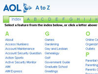Des collectifs d'internautes américains appellent au boycott d'AOL suite à la publication de données personnelles. 

		DR www.aol.com